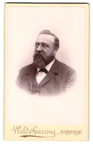 Fotografie Wald. Sparring, Norrtelje, Brustporträt des Herrn Petterson, Norrtelje