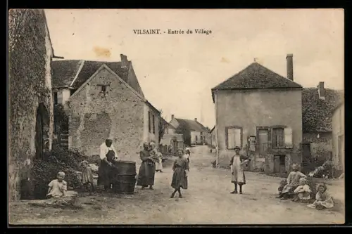 AK Vilsaint, Entrée du village, tonnelier, Böttcher