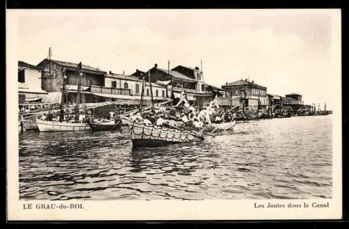 AK Le Grau-du-Roi, Les Joutes dans le Canal