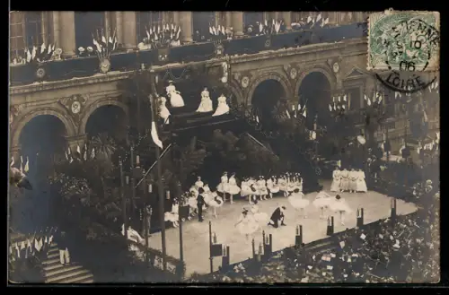 Foto-AK Saint-Étienne, Fêtes de la muse du peuple 1906