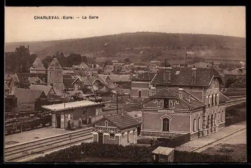 AK Charleval /Eure, La Gare