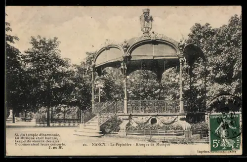 AK Nancy, La Pépinière, Kiosque de Musique
