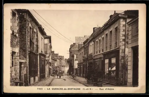 AK La Guerche-de-Bretagne /I.-et-V., Rue d`Anjou