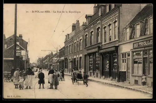 AK Saint-Pol-sur-Mer, La Rue de la République