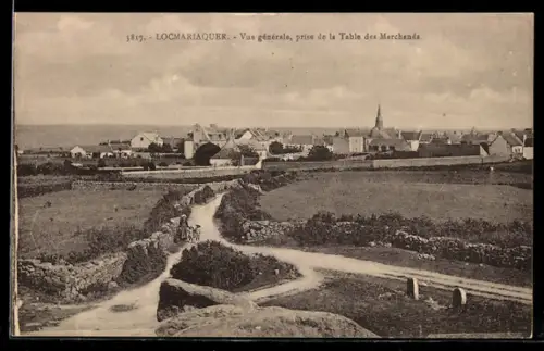 AK Locmariaquer, Vue générale, prise de la Table des Marchands