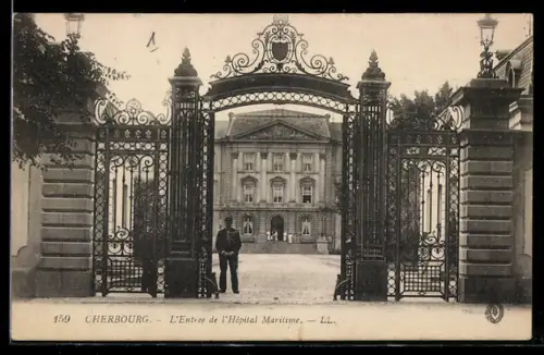 AK Cherbourg, L`Entrée de l`Hôpital Maritime