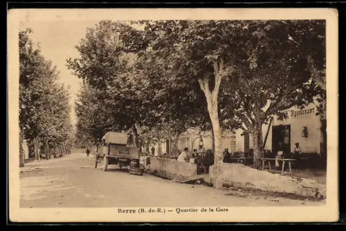 AK Berre /B.-du-R., Quartier de la Gare