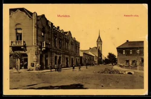 AK Munkács, Kossuth-utca