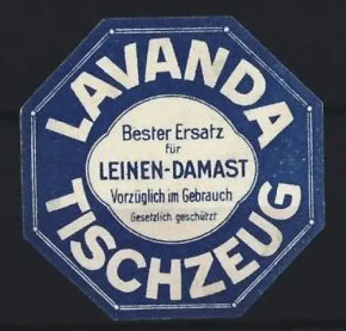 Reklamemarke Lavanda, Bester Ersatz für Leinen-Damast, Tischzeug