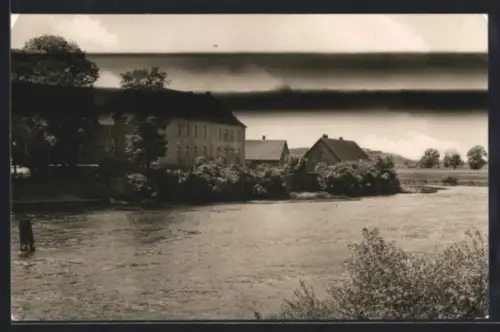 AK Milow /Rath., Blick zur Zentralschule