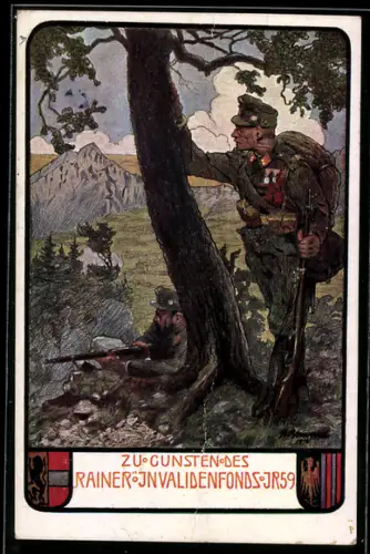 AK Zu Gunsten des Rainer Invalidenfonds I.R. 59, Österreichisches Regiment