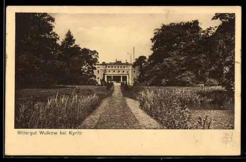 AK Wulkow, Ansicht des Ritterguts