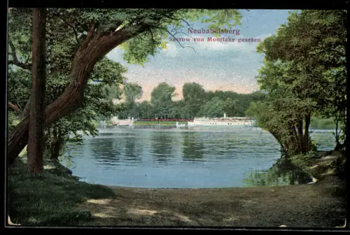 AK Neubabelsberg, Sacrow von Moorlake gesehen