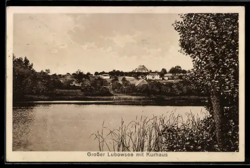 AK Joachimsthal, Grosser Lubowsee mit Kurhaus