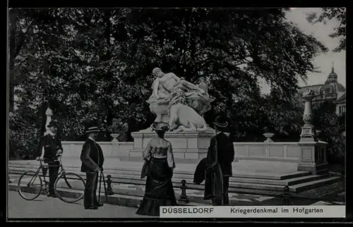AK Düsseldorf, Kriegerdenkmal im Hofgarten