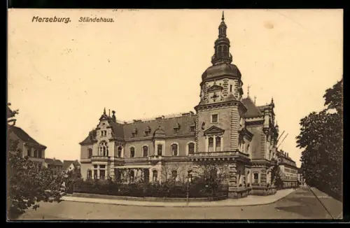 AK Merseburg, Ständehaus mit Strasse