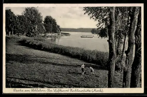 AK Zechlinerhütte /Mark, Partie am Schlaborn-See