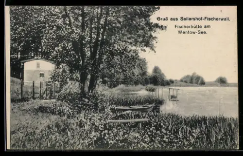 AK Seilershof-Fischerwall, Fischerhütte am Wentow-See