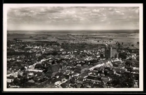 AK Jüterbog, Luftaufnahme der Stadt u. Umgebung