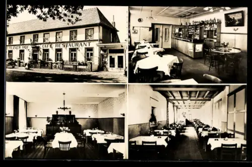 AK Elten, Hotel Berliner Hof, Café Restaurant, Gastraum, Speisesaal