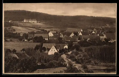 AK Engelthal, Nürnberger Heilstätte mit Ortsansicht