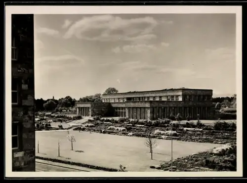 AK Frankfurt-Westend, I. G. Farbenindustrie Aktiengesellschaft, Grosses Gebäude mit Parkanlage