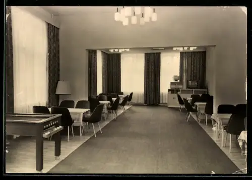 AK Lanz /Kr. Ludwigslust, Gadow, FDGB-Erholungsheim Alfred Schulze, Innenansicht