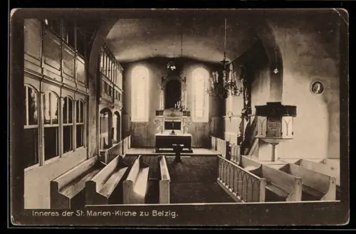 AK Belzig, Inneres der St. Marien-Kirche