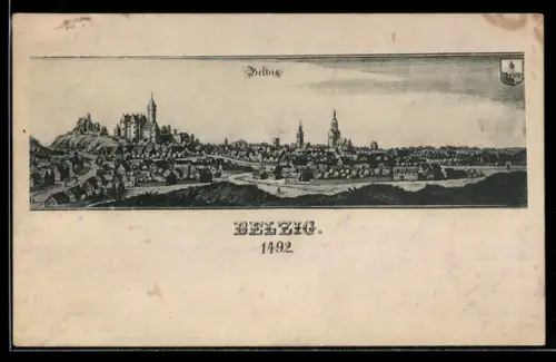 AK Belzig, Ansicht anno 1492