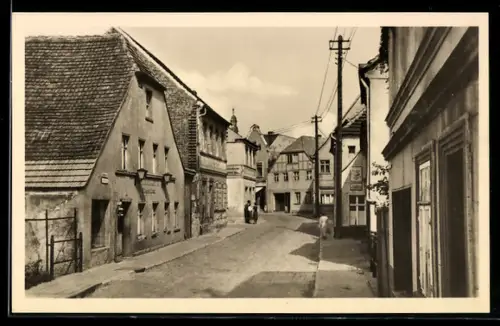 AK Belzig, Blick in die Bahnhofstrasse
