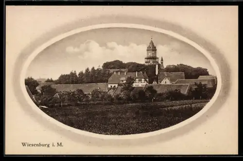 AK Wiesenburg, Blick auf die Kirche