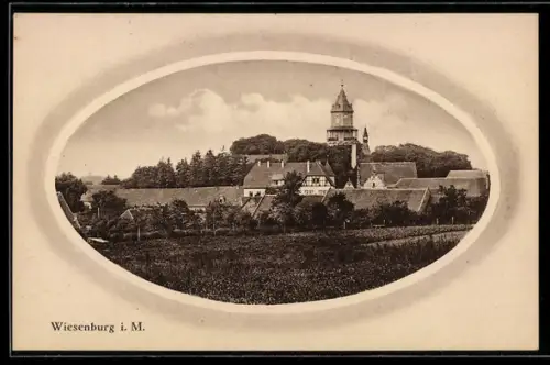 AK Wiesenburg, Blick auf die Kirche