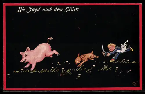 AK Kleiner Metzger verfolgt Schwein