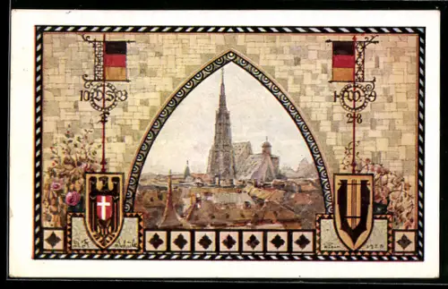 AK Wien, 10. Deutsches Sängerbundesfest 1928, Stefansdom