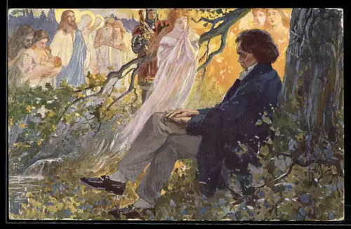 AK L. Balestrieri, L. van Beethoven in seinen Symphonien