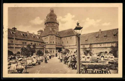 AK Leipzig, Internationale Baufachausstellung 1913, Hof der Pleissenburg um 1800