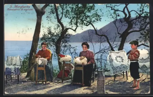 AK Santa Margherita, Lavoratrici di merletti, klöppeln