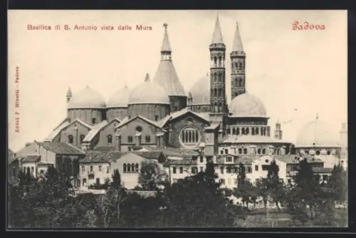 AK Padova, Basilica di S. Antonio vista dalle Mura