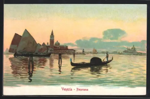 Künstler-AK Venezia, Panorama