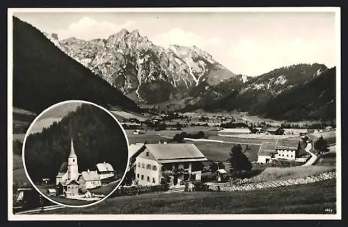 AK Werfenweng, Ortsansicht gegen Eiskögel