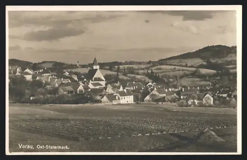 AK Vorau, Panorama mit Kirche