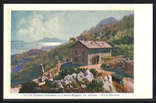 AK Abbazia, Stephanie-Schutzhaus a.d. Monte Maggiore