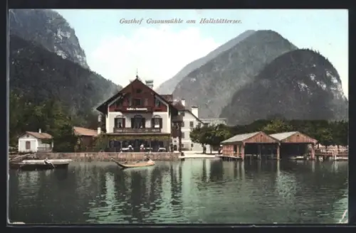 AK Hallstatt, Gasthof Gosaumühle am Gallstättersee