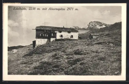 AK Edelhütte mit Ahornspitze