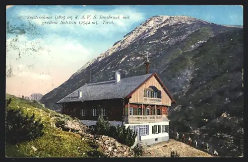 AK Solsteinhaus d. A.V.S. Innsbruck, Grosser Solstein