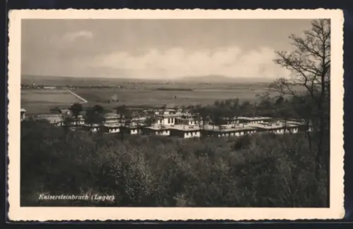 AK Kaisersteinbruch, Ortsansicht vom Berg aus