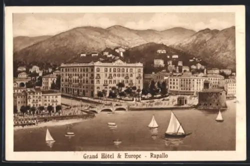 AK Rapallo, Grand Hotel & Hotel Europe, Segelboote