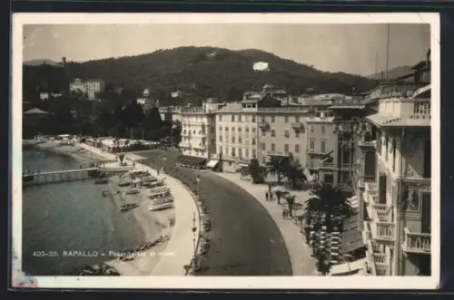 AK Rapallo, Passeggiata al mare