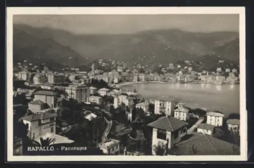 AK Rapallo, Panoramaansicht auf Stadt
