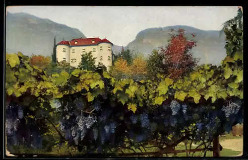 Künstler-AK Photochromie Nr. 3488: St. Michael-Eppan, Schloss Gandegg